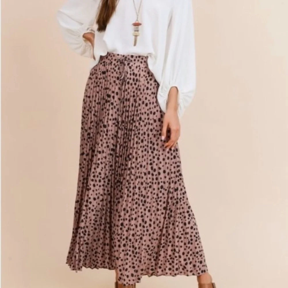 JODIFL Maxi Skirt with Black Dots - Picture 6 of 8